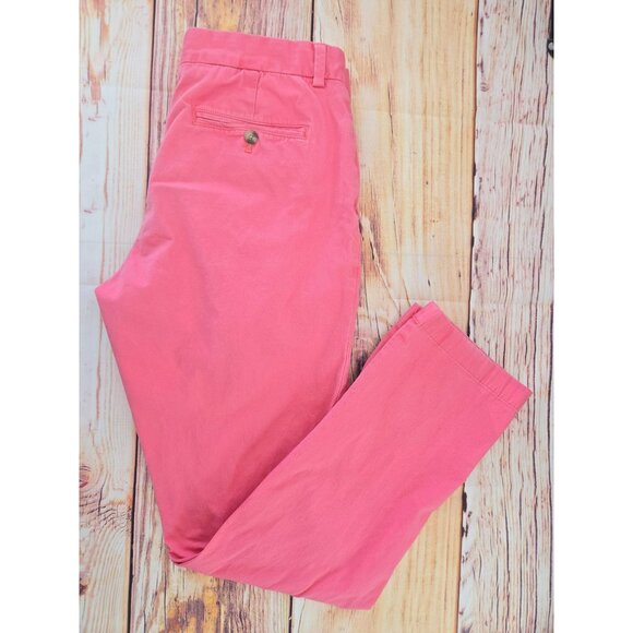 Vineyard Vines Breaker Pants 32x32 Coral Mens Slim Fit - Picture 3 of 7